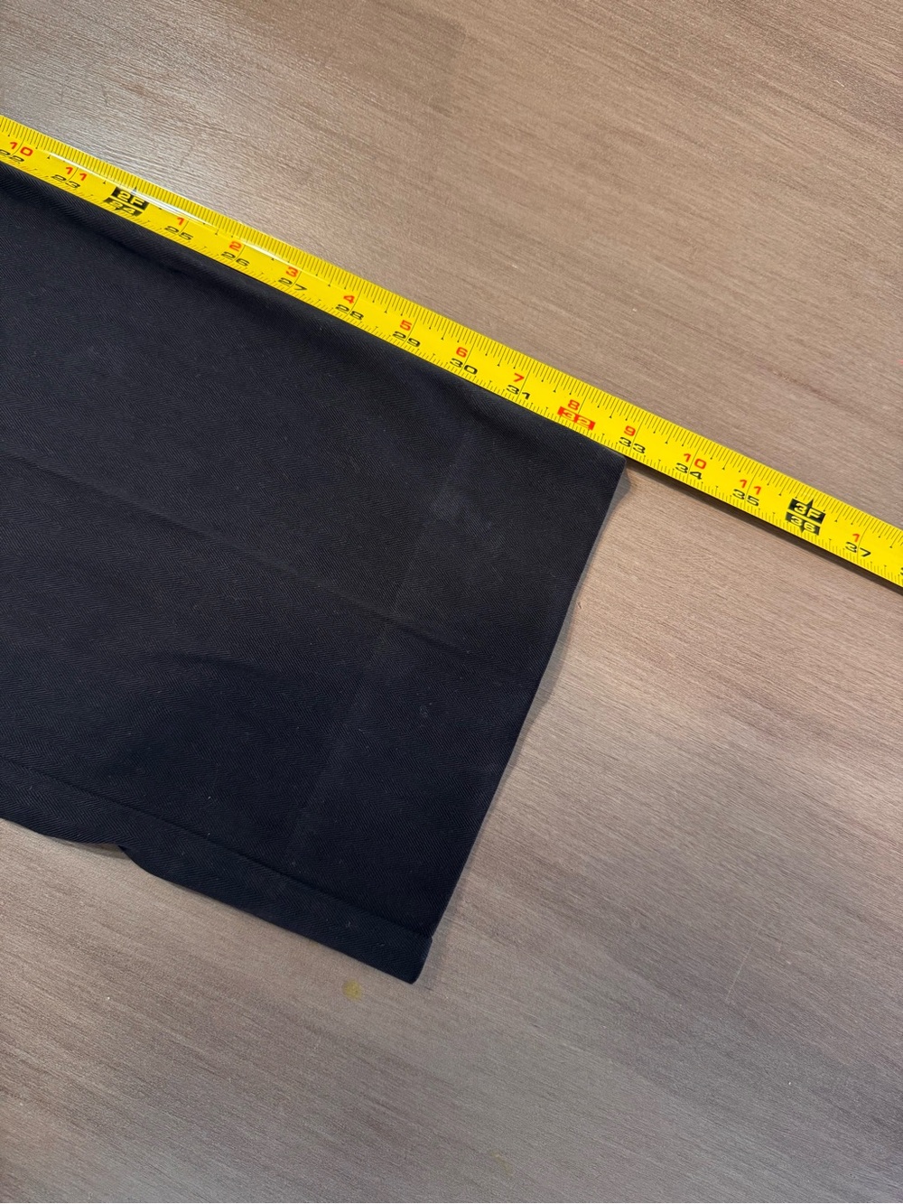 Tommy Bahama Pleated Silk/Cotton Casual Chino Pants. Black Herringbone. 34X32. - Picture 6 of 7